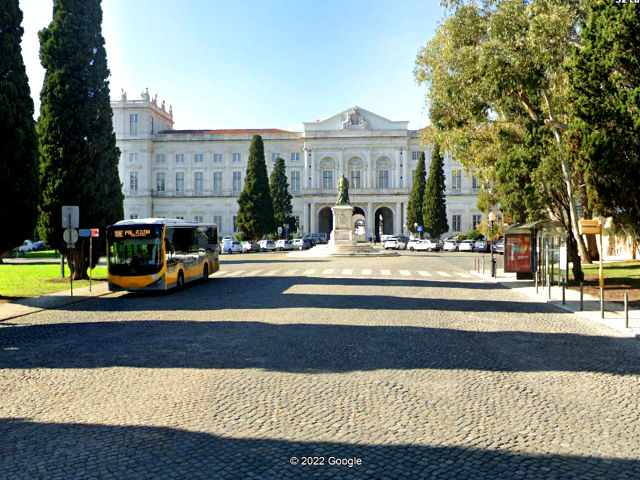 Ajuda Palace, Parochie van Ajuda, Lissabon, Estremadura, © Google Earth Pro