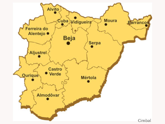 Mapas do Baixo Alentejo &copy; Cimbal, ilustração