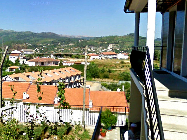 Vista de Cabeceiras de Basto, Baixo Minho, Norte de Portugal &copy;  / Google Earth Pro Ilustração