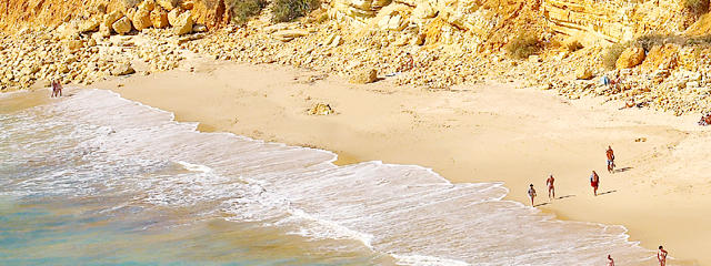 Praia do Canavial, Barlavento, Lagos &copy;  / Visit Algarve, ilustração