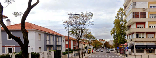 Rua das Pedralvas, Bairro das Pedralvas, Freguesia de Benfica, Lisboa &copy; Google Earth Pro