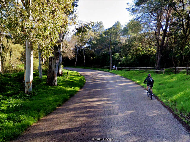 Parque Florestal de Monsanto em Benfica, Freguesia de Benfica, Lisboa &copy; Google Earth Pro