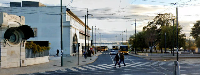 Vista do Cais do Sodré, Freguesia da Misericórdia, Lisboa © Google Earth Pro