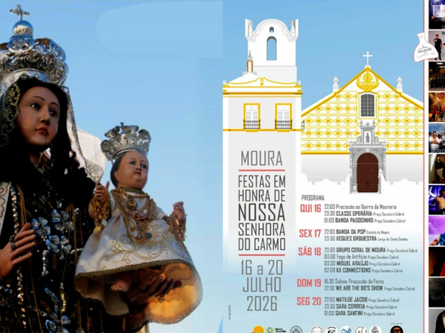 Festa de Nossa Senhora do Carmo de Moura, Moura (Distrito de Beja), no Baixo Alentejo &copy; Internet, ilustração