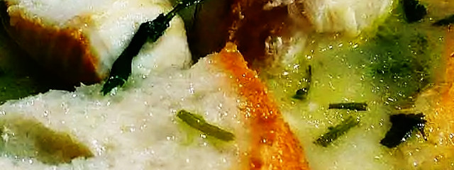 A popular açorda alentejana (detalhe), em Mourão (Distrito de Évora), no Alentejo Central &copy; Internet, ilustração