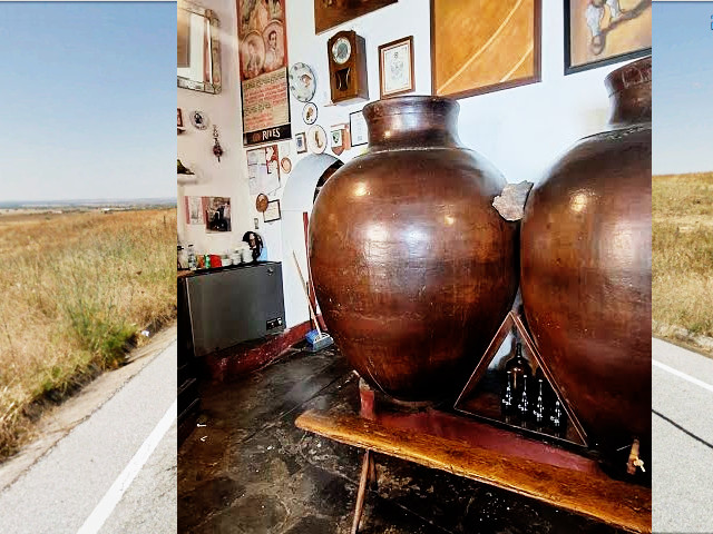 Vinhos de talha (ânforas de barro) em Mourão, distrito de Évora, Alentejo &copy; Internet/GEP, Ilustração