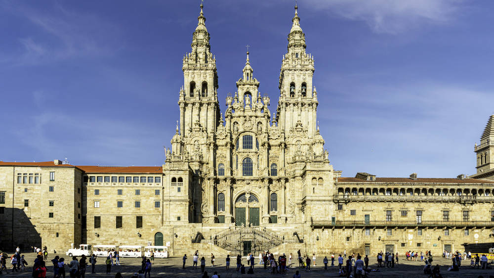 Catedral de Santiago de Compostel na Galiza &copy;  / Internet, ilustração